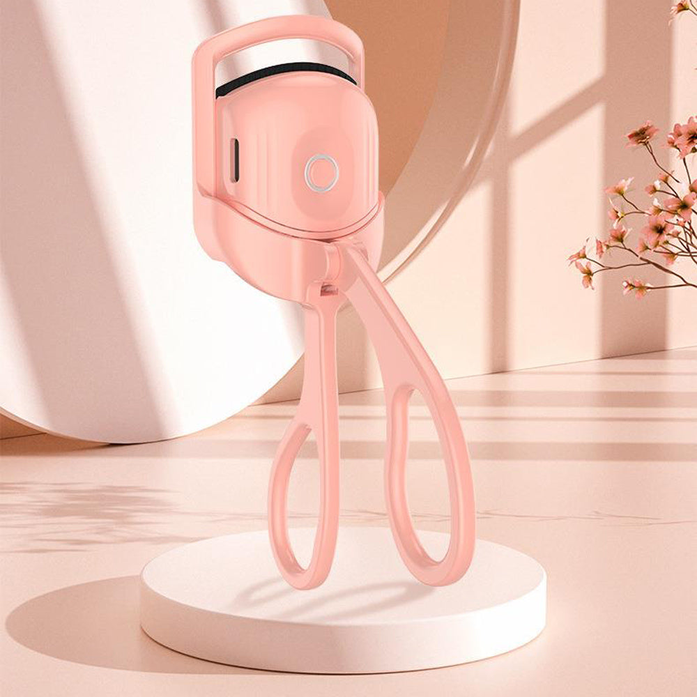 Portable Heated Eyelash Curler: Long-Lasting Curls