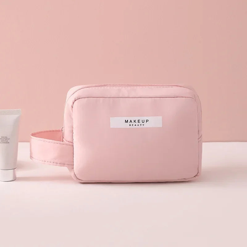 Waterproof Travel Makeup Bag with Skincare and Toiletry Compartments