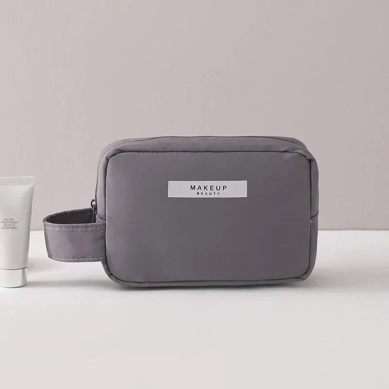 Waterproof Travel Makeup Bag with Skincare and Toiletry Compartments